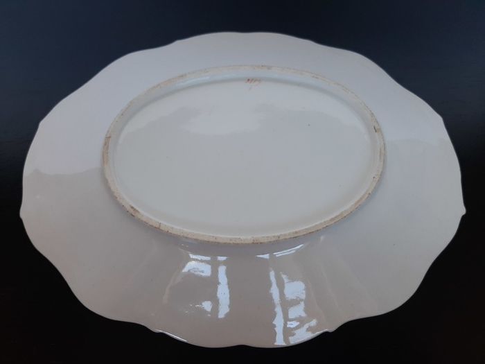 Early English Transferware Porcelain Serving Platter