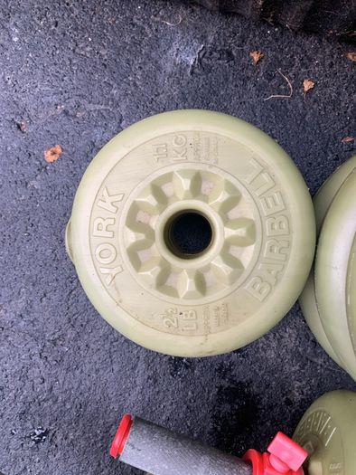 Set of York plastic weights