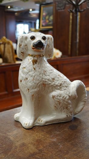 Large Victorian Staffordshire Dog Figurine