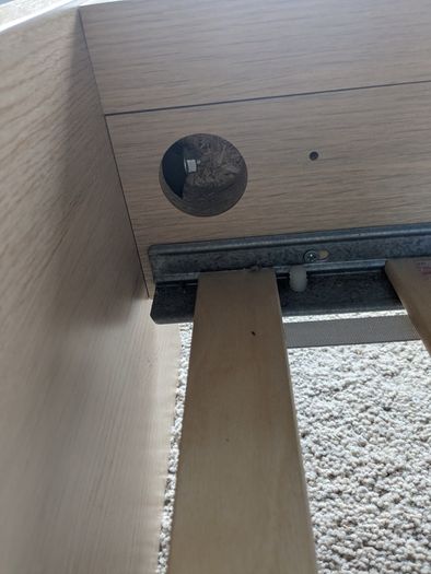 IKEA MALM Bed Frame in white stained oak veneer
