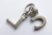 Genuine Links of London Sterling Silver Red Letters Charm