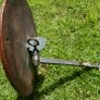 Victorian Wood and Brass Swivel Wall Mirror Image 7