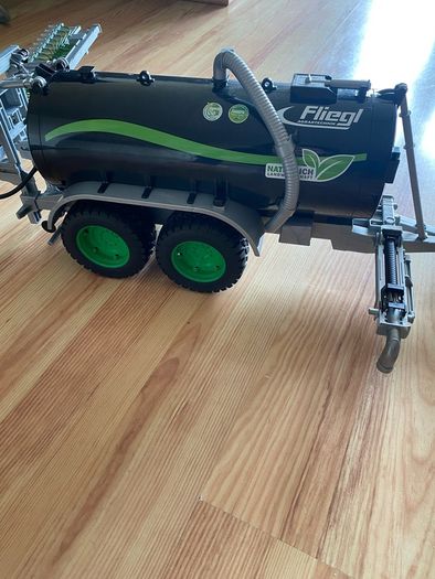Bruder John Deere Tractor and Fliegl Slurry Tanker. Excellent Condition