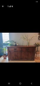 sold dark oak cabinet