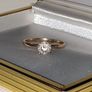 Vintage 14ct Gold 'Queen' Solitaire Image 5