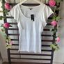 top Bnwt topshop 100% cotton frilled detail top/ tshirt Image 7