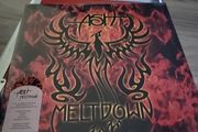 Ash meltdown orange n black splatter vinyl