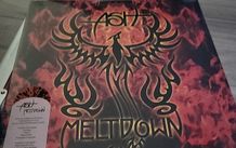 Ash meltdown orange n black splatter vinyl