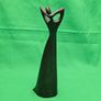 Lady Figurine Warm Dark Brown , Posing Elegant Woman Image 9