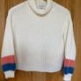 Cream colour Knitted Sweater    Neck Jumper size 146 cm Image 3