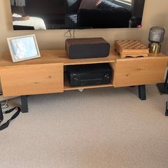 Natural White Oak TV Unit