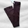 Bershka Size L Dark Brown Ribbed Flare Pants NWT High Waist Leggings Image 2