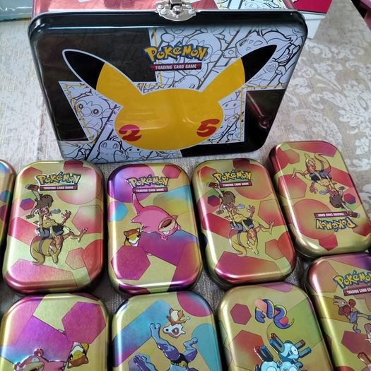 pokemon tins (empty including 151)