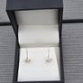 Brand New 14ct Yellow Gold Natural Solitaire Diamond Earrings Image 2