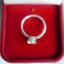 Authentic PANDORA 925 Sterling Silver Clear CZ Sparkling Crown Ring size P Image 2