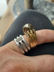 18ct gold plated rings