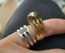 18ct gold plated rings