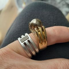 18ct gold plated rings