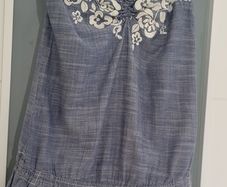 Abercrombie & Fitch light denim playsuit with pockets Sz M (Fit 8-10UK)