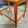 Two Nesting Honey Teak Side Occasional Tables made in Denmark Image 7
