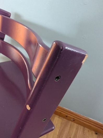 Genuine Stokke Tripp Trapp High Chairs / Growth Chairs (Purple & Green)