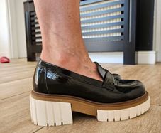 chunky sole loafers