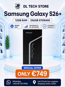 Samsung Galaxy S26 plus 12/256GB Unlocked Brand New. EU