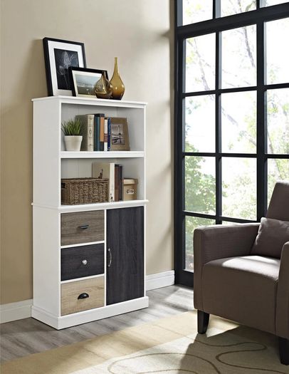 Mercer Storage Bookcase White - 9634096uk