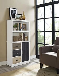 Mercer Storage Bookcase White - 9634096uk