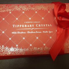 tipperary crystal 3 scented candles box