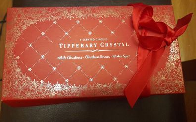 tipperary crystal 3 scented candles box
