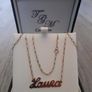 9k gold Laura name chain Image 2