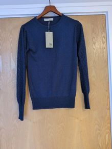 Rowan Avenue (Carraig Donn) Pointelle Knit Jumper. S. S -12. B.N.W.T.