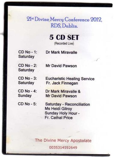 21st Divine Mercy Conference 2012 R.d.s. Dublin (5 Cd Set - Recorded Live)