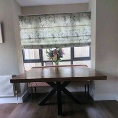 Solid wood dining table