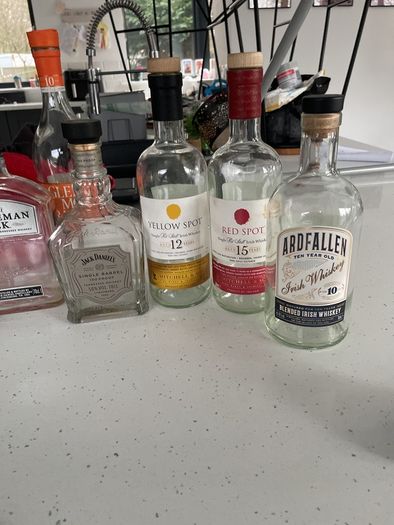 Irish Whiskey Bottles (Empty)