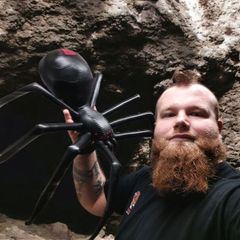 leather spider sculpture