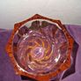 Vintage Luminarc France Pink Swirl Glass Vase Image 5