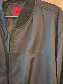 jacket HUGO Boss Men's Byler Bomber Jacket Size XL  Black