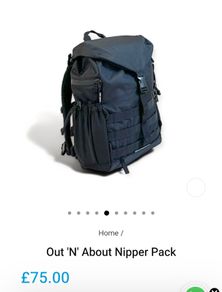 Out & About Nipper Pack / Changing Backpack Black NEW Out&About