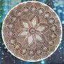 Large Wooden Handmade Printing Block Stamp Block Decorative Textiles Crafts Tattoo 20cm Image 6