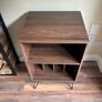Vinyl Record Player Stand / Turntable Storage Cabinet - Hairpin Legs Image 2