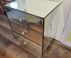 mirror bedside locker