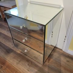 mirror bedside locker