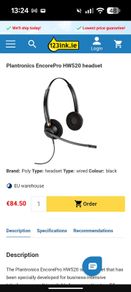 Plantronics EncorePro HW520 headset