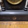 Marble and brass mantle clock Image 6
