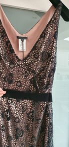 RENATA NUCCI black and taupe dress Sz 14 UK - Bnwt Rrp 239 Sterling