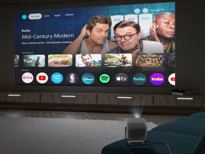 JMGO N1S SE Laser Projector, Full HD Google TV Netflix, Like New w/ Case