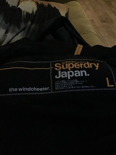 Superdry Black Windcheater Size L