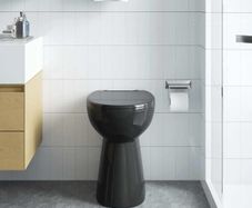 Rimless Toilet 7 cm, Black